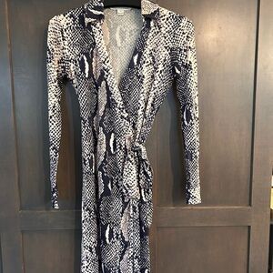 DVF Python Wrap Dress